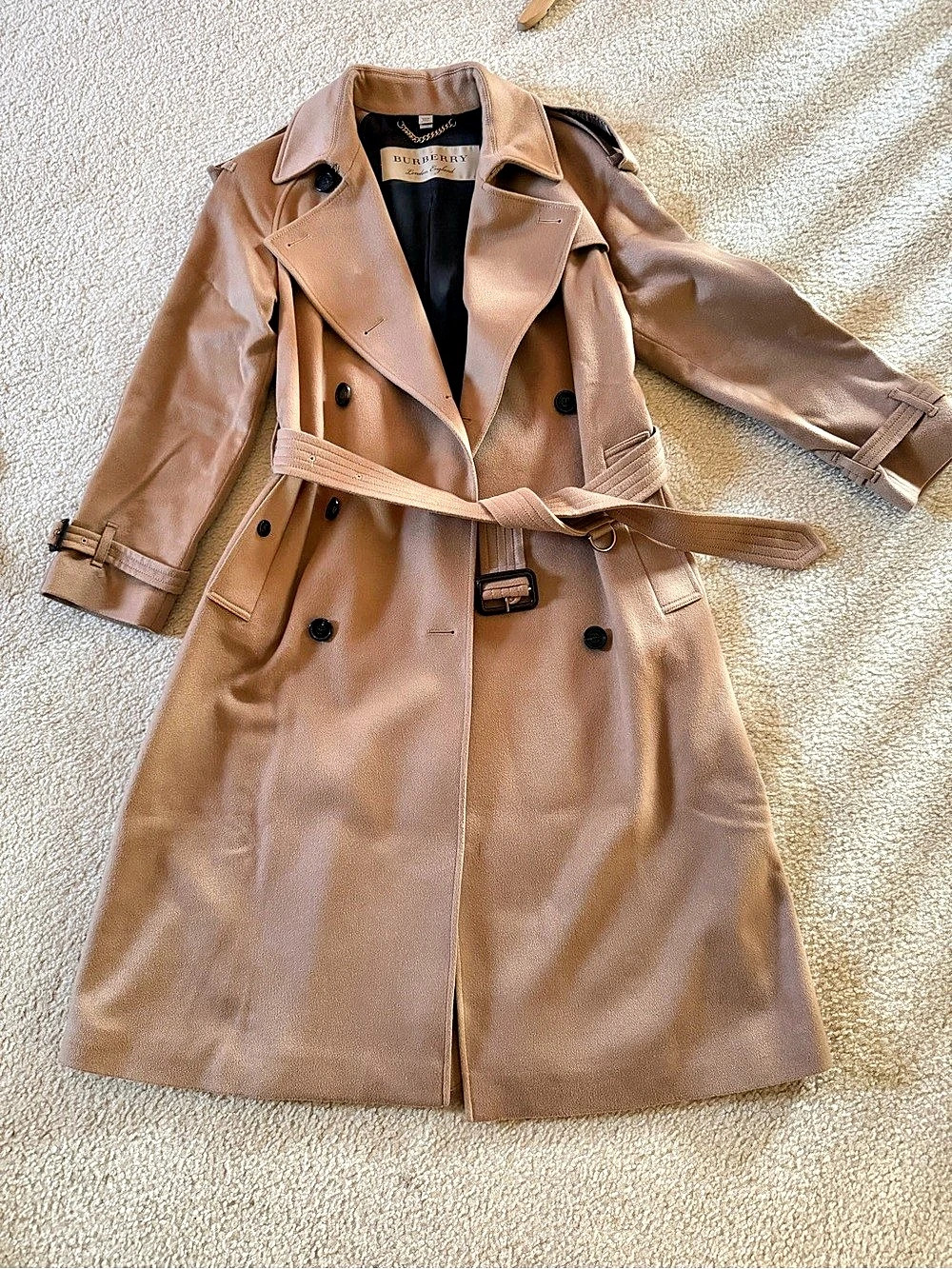 Burberry cashmere wool Trench Coat in Brown US 2
